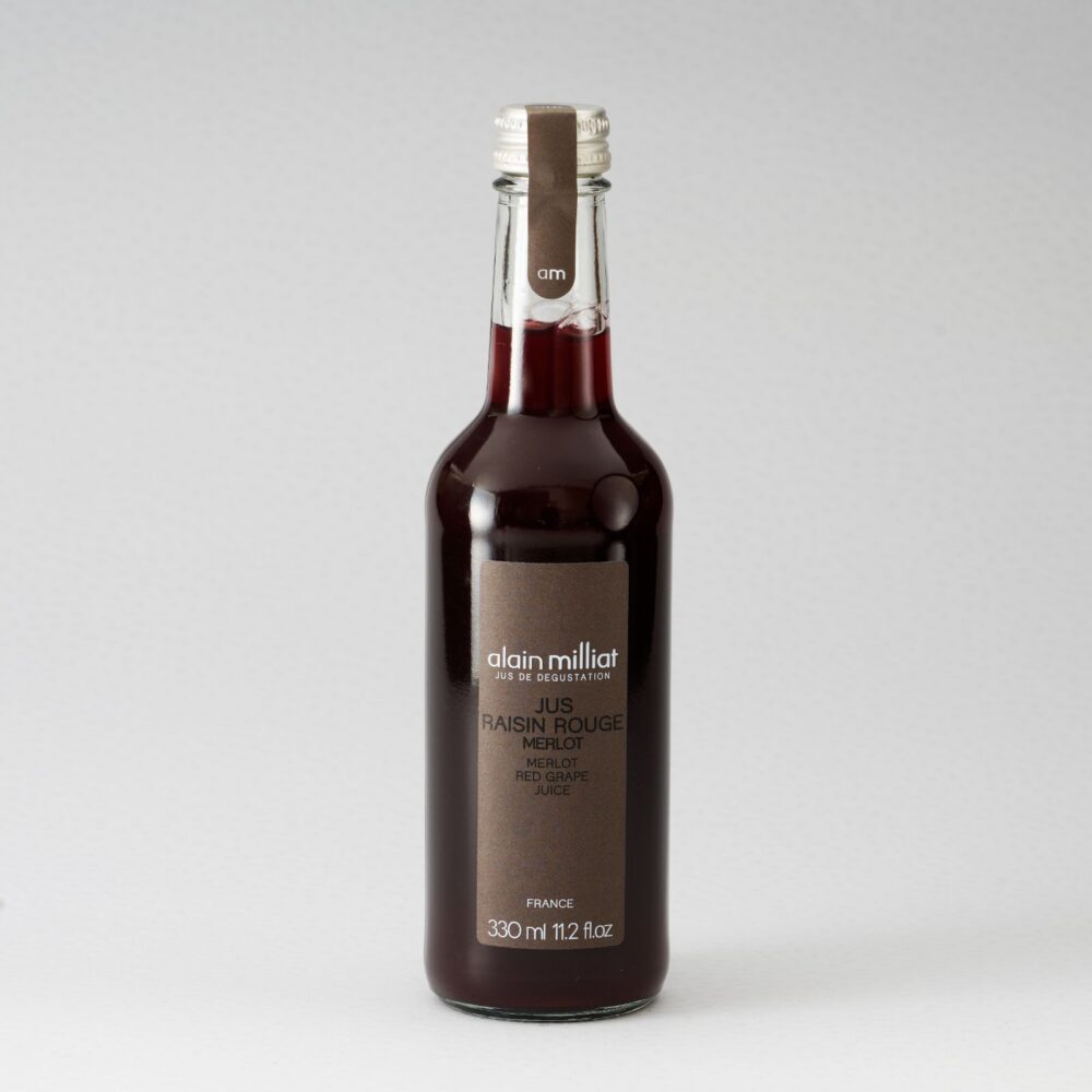 アランミリア　メルロー種赤グレープジュースの瓶